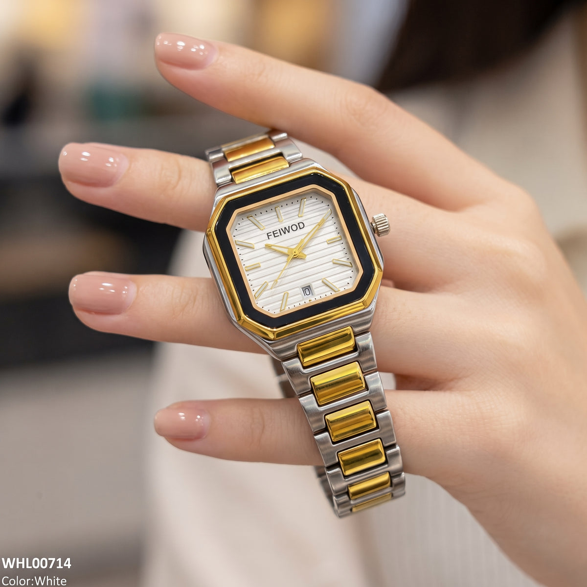 Glovera Octagon Two-Tone Quartz Watch