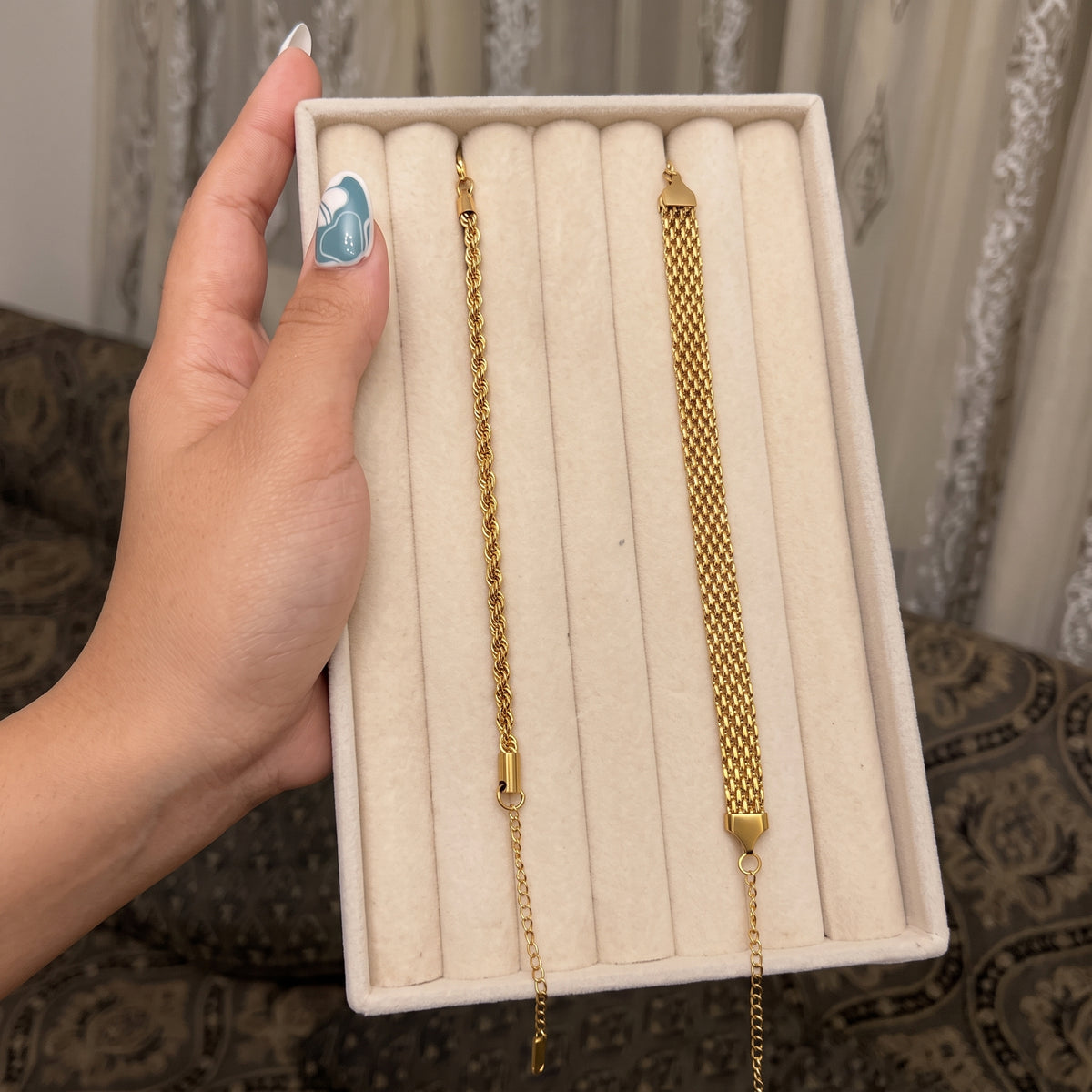 2 Pcs Mesh and Milas Bracelet Combo
