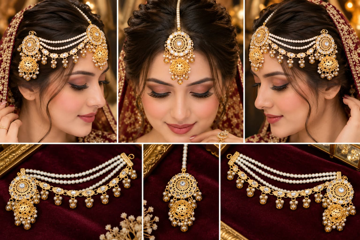 Glow Vera - Royal Pearl Bridal Matha Patti