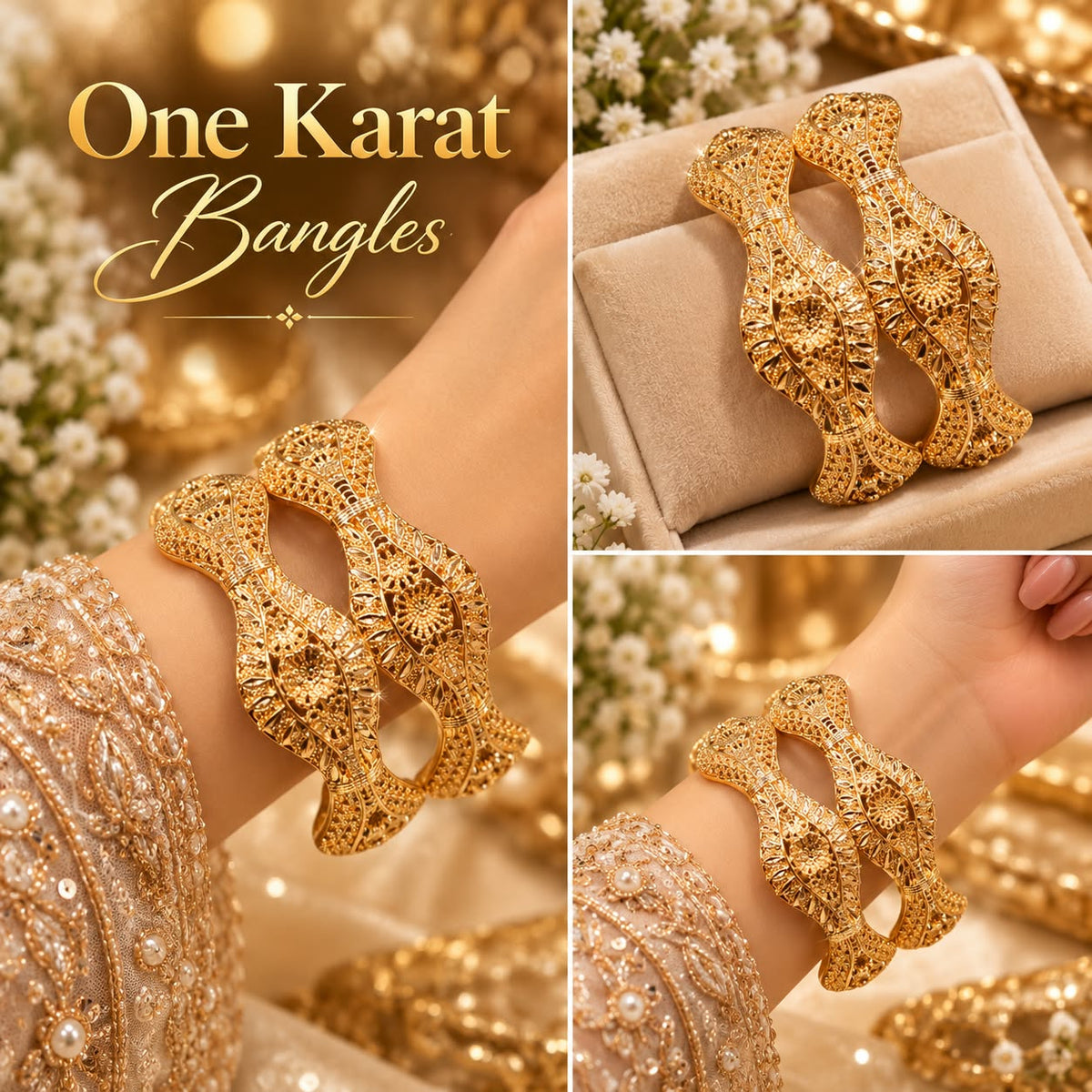 Glow Vera - One Karat Gold Bangles
