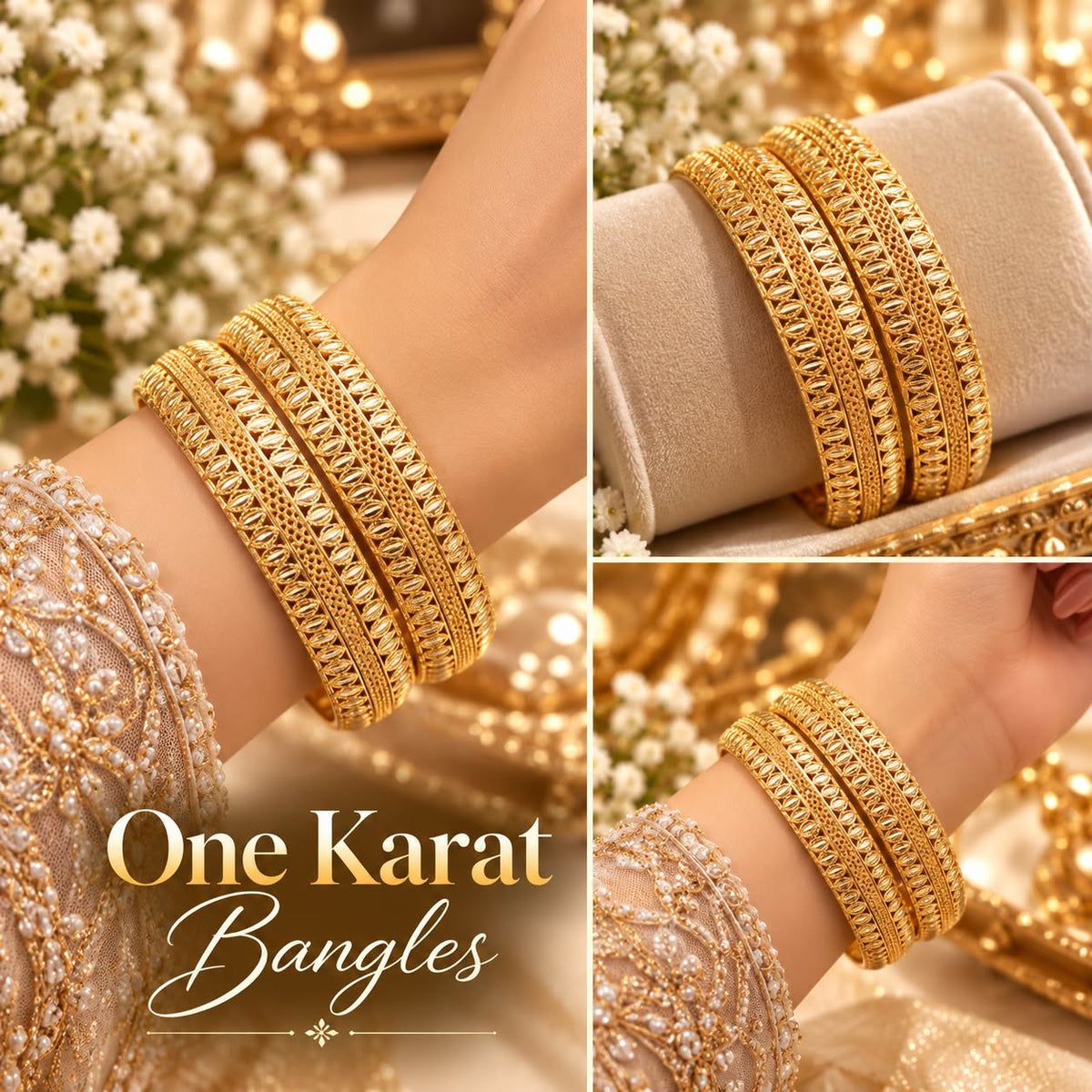 Glow Vera - One Karat Gold Bangles