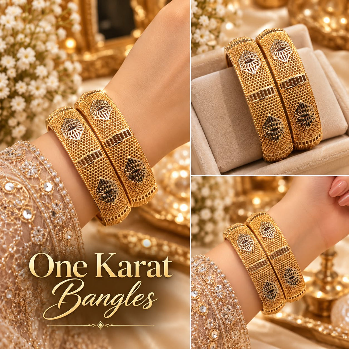 Glow Vera - One Karat Gold Bangles