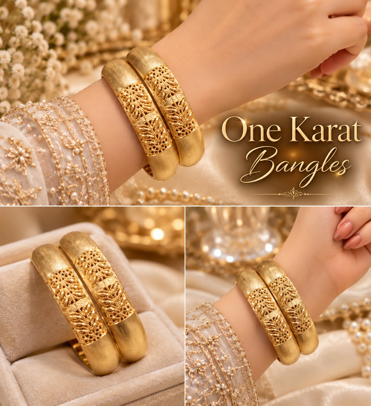 Glow Vera - One Karat Gold Bangles