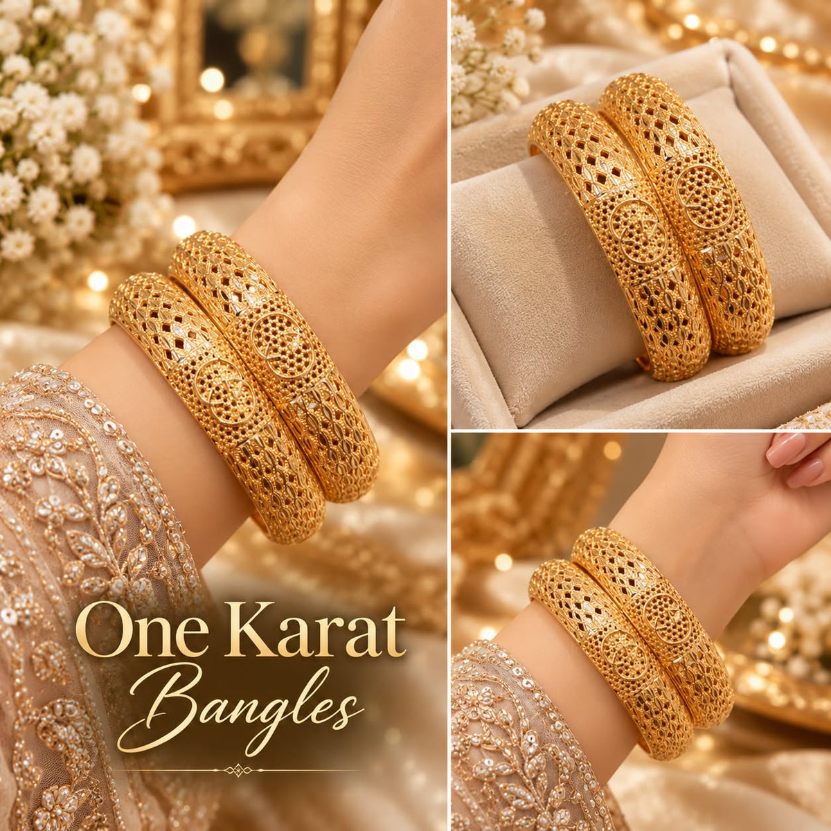 Glow Vera - One Karat Gold Bangles