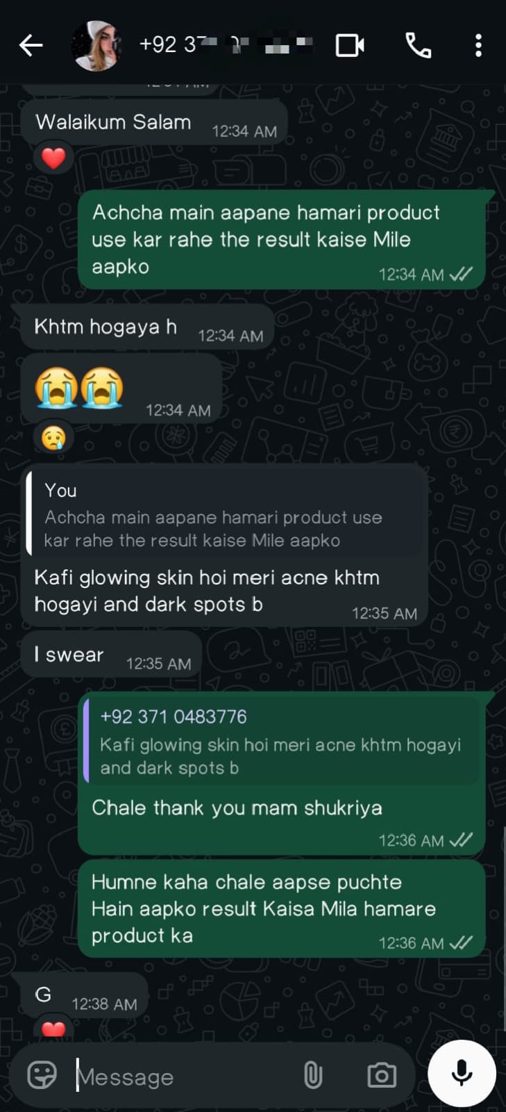 Customer review