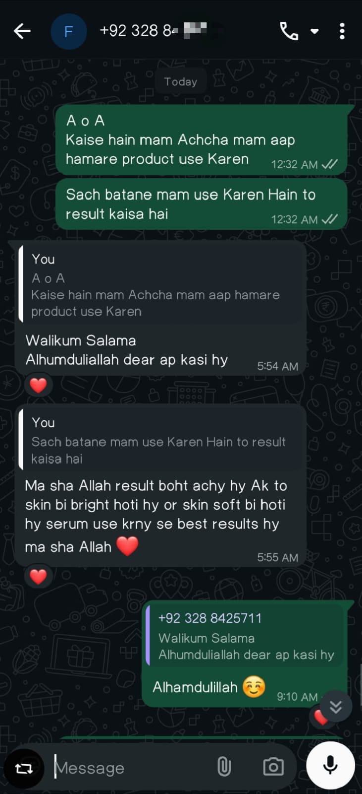 Customer review